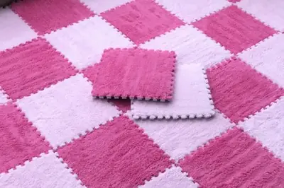 Image de Tapis de Jeu Mousse Doux pour Bébé - 30x30 cm