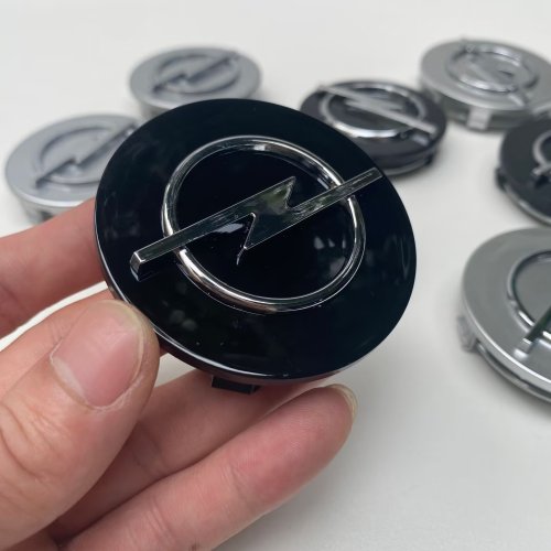 Imagen de 4 unidades de cubierta de cubo de rueda de coche de 58/64mm, insignia de cubierta de cubo central de rueda para Opel Astra H G J Insignia Mokka Zafira Corsa Vectra C D Antara