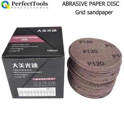 Image de Disques Abrasifs 5-6 Pouces - Lot de 50 pour Meulage Précis