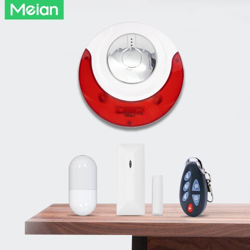 Afbeelding van Draadloos 110dB Alarm met Sirene voor Thuisbeveiliging – 433MHz Smart Beveiligingssysteem voor Optimaal Veiligheidshuis