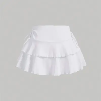 Image de Jupe Courte Été Femme - Taille Haute & Élastique