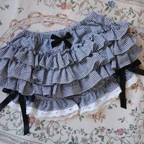Image de Jupe Lolita Rose Vintage Y2K - Style Kawaii & Dentelle