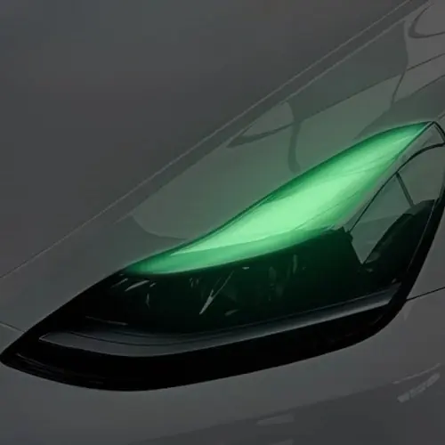 Image de Film LED Changeant de Couleur pour Phares Tesla Model 3/Y