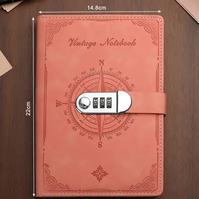 Image de Cahier A5 Serrure & Mot de Passe - 200 Pages