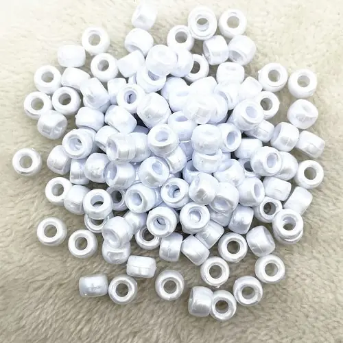 Image de Perles Lumineuses Acryliques 8x6mm - Kit Créatif pour Bracelets