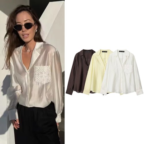 Imagen de Camisas de Otoño para Mujer 2025: Estilo Elegante y Cómodo para Oficina, Calle y Viajes