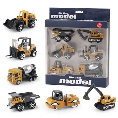 Image de Camion de Construction en Alliage - Ensemble 6 Pièces