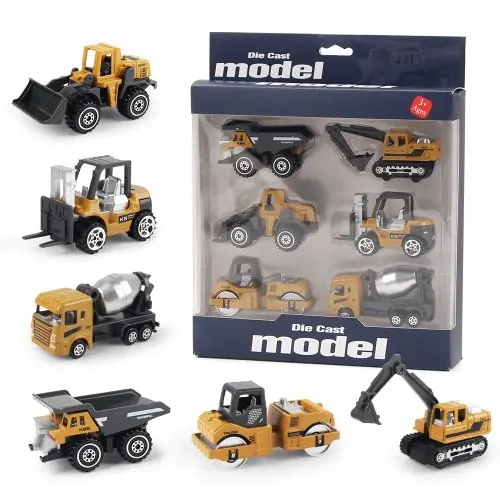 Image de Camion de Construction en Alliage - Ensemble 6 Pièces