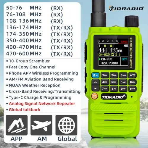 Image de Talkie-Walkie Tidradio H3 Plus - Longue Portée & Bluetooth