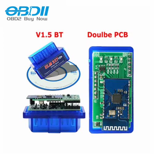 Imagen de Lector de Código OBD2 Elm327 V1.5 con Bluetooth y WiFi, Chip PIC18F25K80, Doble PCB, Compatible con Android para Diagnóstico Automotriz