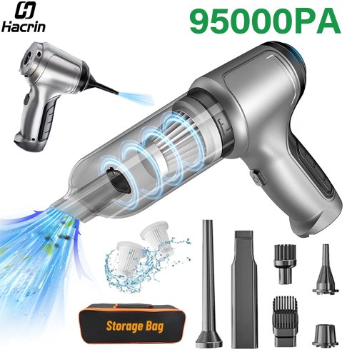 Image of Car Vacuum Cleaner 95000PA High Power Wireless Handheld Vacuum Cleaner Cordless Powerful Hand Vacuum Cleaner Blower for Car Home