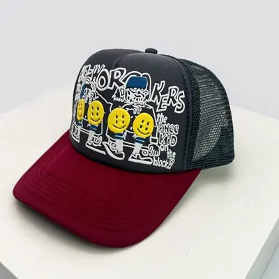 Image de Casquette 3D Sourire Colorée - Tendance Hip Hop