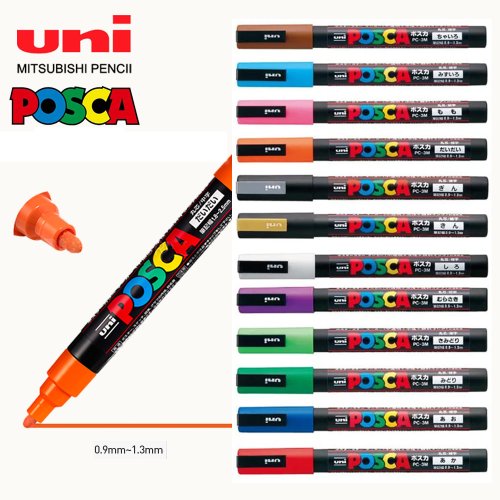Afbeelding van Japan Uni Posca Acryl Marker Pen – Creatief & Kleurrijk
