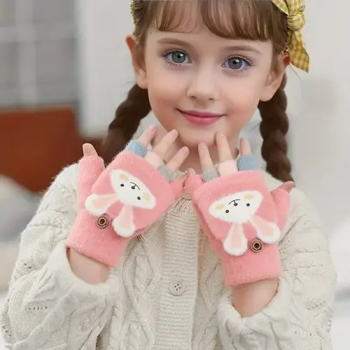 Image de Gants d'Hiver Mignons pour Filles - Chauds & Pratiques