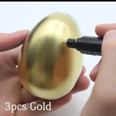 Stylo Peinture Miroir Chromé - Effet Métallique Doré & Argenté
