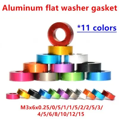 Image de Rondelles en Aluminium Colorées M3 - Lot de 20