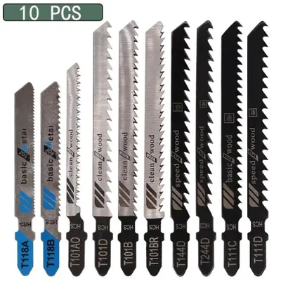 Lames de Scie Sauteuse HCS - Lot de 10 à 48 Pièces