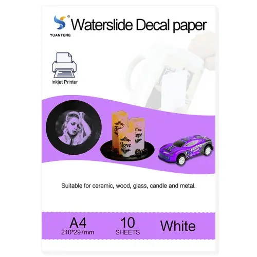 Image de Papier Transfert Décalcomanie A4 - Imprimable Jet d'Encre