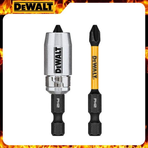 Immagine di Punta da Trapano Dewalt DWAF2PH2IR2S PH2 FlexTorq 1/4 x 2 1/4 Pollici con Manicotto Magnetico per Avvitatore a Percussione HSS - Accessori per Utensili Elettrici per Carpenteria