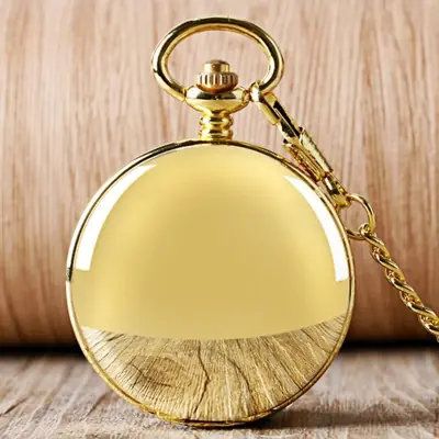 Image de Montre de Poche Squelette Or - Élégance Mécanique