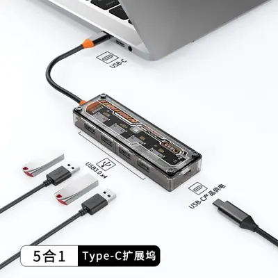 Image de Hub USB-C 4K 30Hz - Charge rapide 100W pour MacBook, iPad & PC