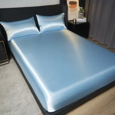 Image de Draps de Luxe Satin - King/Queen - 2 Taies incluses