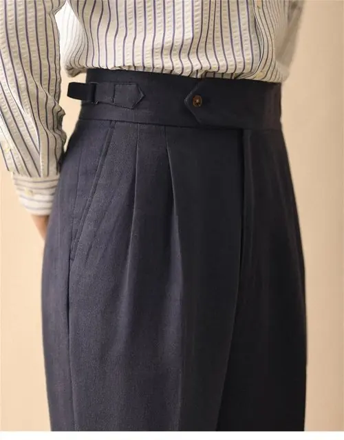 Image de Pantalon Lin Homme Été - Style Élégant & Confortable