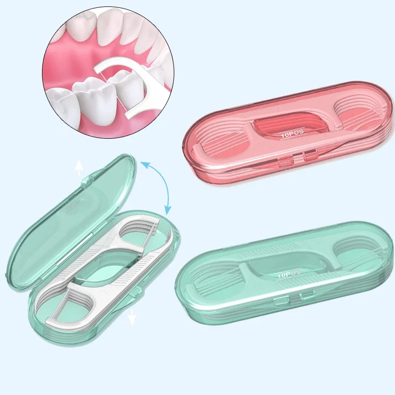 Zdjęcie Zestaw Wykałaczek z Nić Dentystyczną – Higiena Zębów w Jednym Pudełku