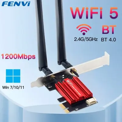 Image de Adaptateur Wi-Fi AC1200 PCI-E pour PC