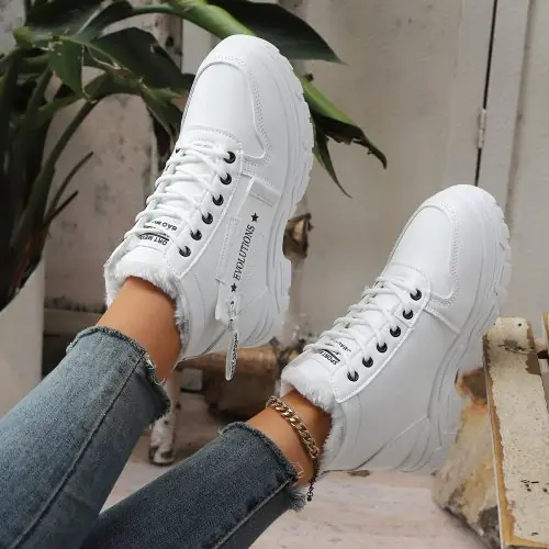 Image de Bottes de Neige Femme Hauteur Augmentée - Chaussures Hiver Imperméables
