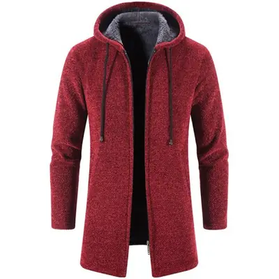 Image de Hoodie Oversize Homme - Sweat à Capuche Zippé Hiver 2025