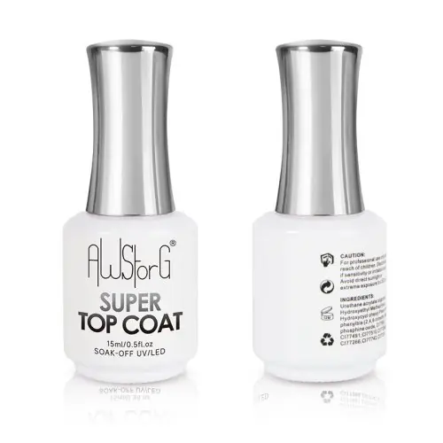 Image de Vernis Gel Fini Brillant 15ml - Couche de Finition UV
