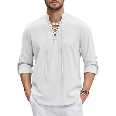 Chemise Renaissance Homme - Style Pirate Viking Médiéval