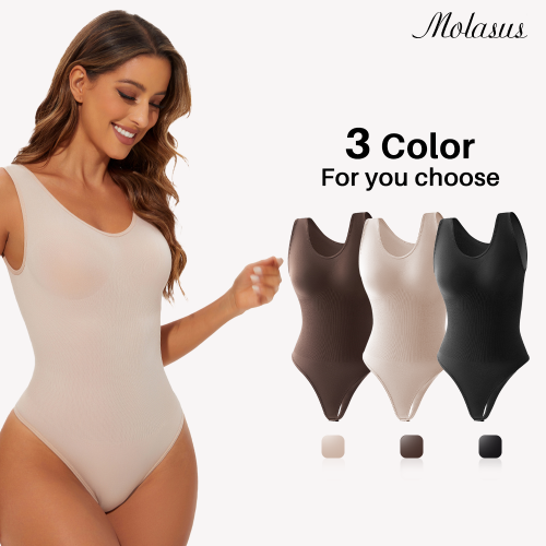 Afbeelding van Naadloze Shapewear bodysuit voor dames Body Shaper Thong Body Shaping Sculpting Borst Afslanken Brede schouderbanden Shapers Nieuw