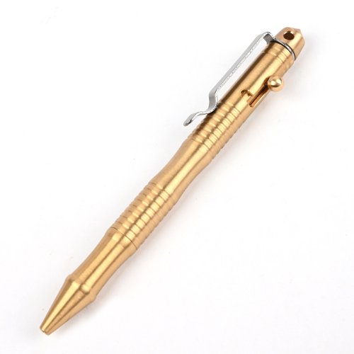Image de Stylo d'Autodéfense en Laiton - Écriture & Protection