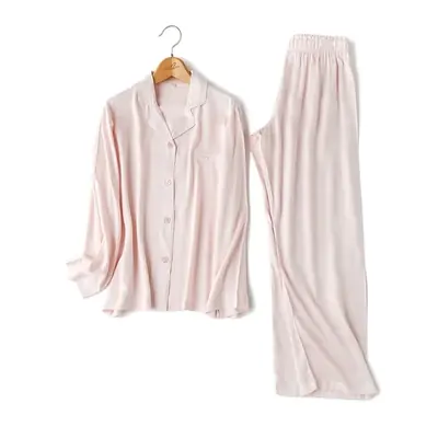 Image de Pyjama Femme Confortable en Coton Viscose - Ensemble Long