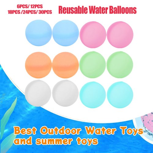 Immagine di Palloncini d'Acqua Riutilizzabili con Sigillatura Rapida – Giocattolo Bomba d'Acqua per Giochi Estivi, Ideale per Bambini e Adulti, Attività all'Aperto, Regalo Divertente