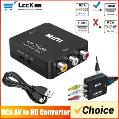 Image de Convertisseur AV vers HDMI 1080p - Rétrocompatibilité Vidéo