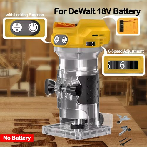 Image de Routeur à Bois Sans Balais 18V - Compatible Dewalt