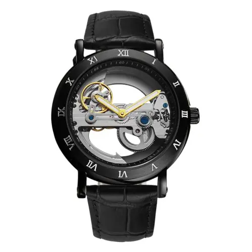 Image de Montre Mécanique Squelette Homme - Pont Doré Automatique