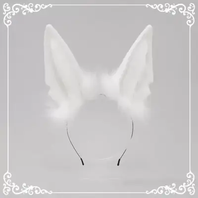 Image de Bandeau Oreilles de Loup Peluche - Accessoire Cosplay Mignon