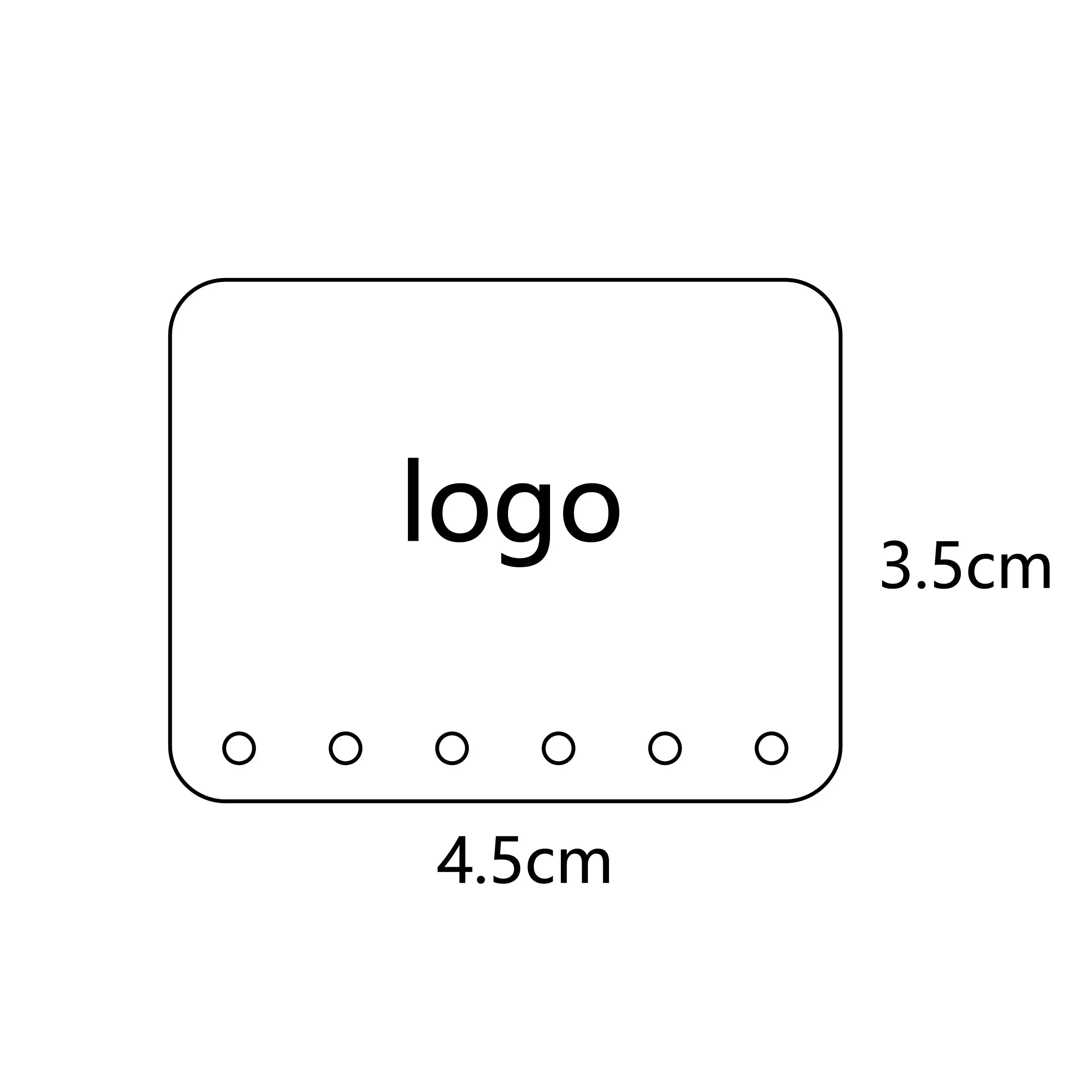 4.5X3.5CM J