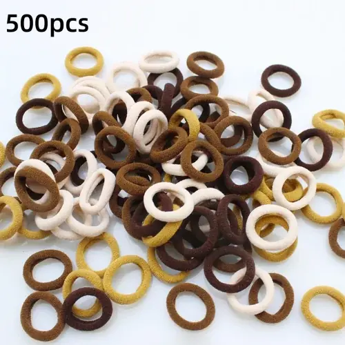 Image de Bandes de Cheveux Colorées pour Filles - Lot de 100 à 500 Pièces