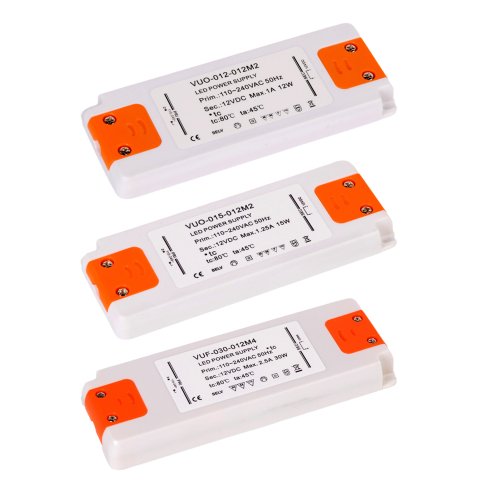 Imagen de Controlador LED Ultrafino de 6W, 12W, 15W, 20W, 30W, 50W y 60W, Fuente de Alimentación 12V y 24V CC para Hogar, Adaptador Transformador LED para Tiras de Luz LED