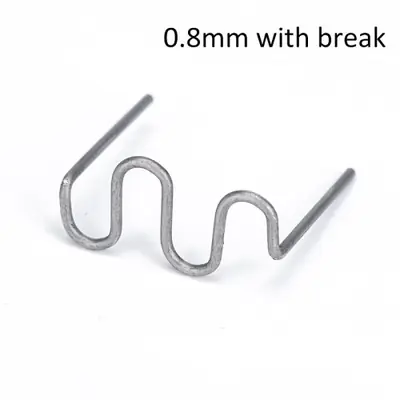 Image de Agrafaux Ondulés Inox 0,8mm - 500 Pièces pour Réparation Plastique
