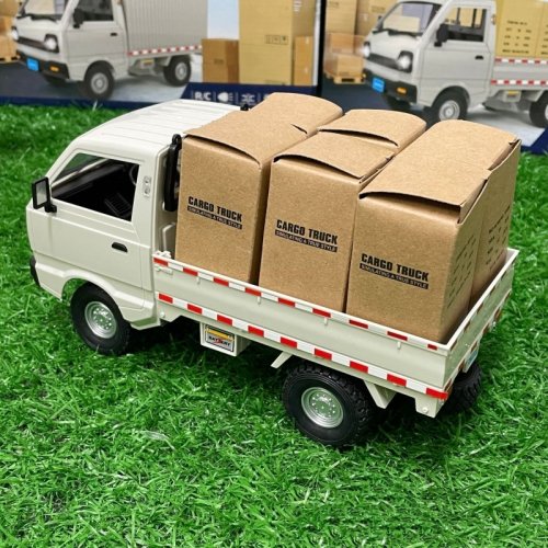 Image of Electric RC Cargo Truck with LED Lights, Drift & Climbing Features – Remote Control Car for Kids and Boys – Realistic Simulation Toy Vehicle with Strong Motor and Durable Design
