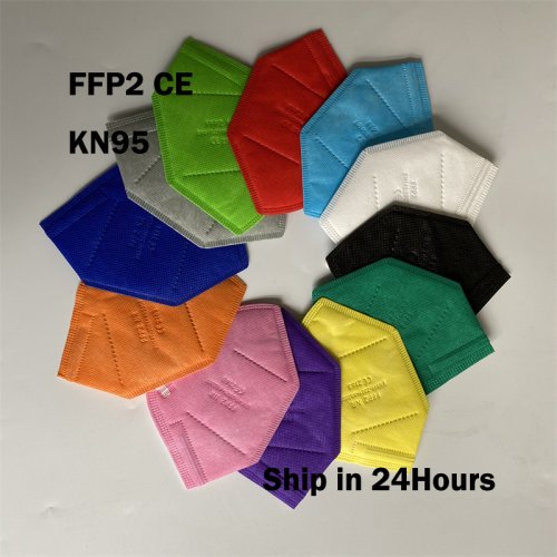 Imagen de mascarillas ffp2 mascarillas KN95 colores mascarillas de protección de seguridad n k 95 ffp 2 originales mascarilla de 5 capas pff2 n95 mascarilla fpp2 homologada