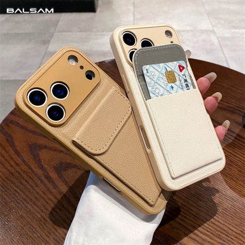 Image de Étui Portefeuille en Cuir pour iPhone - Protection Anti-Choc