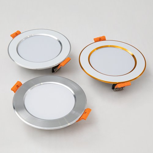 Image of Dimmable 3-Color LED Downlight Recessed Ceiling Light 5W 7W 9W 12W 15W 220V Indoor Lighting for Living Room Kitchen Bedroom