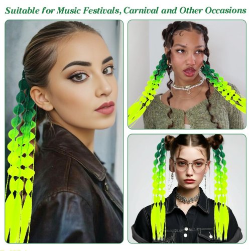 Image de Extensions de Cheveux Synthétiques à Bulles - 20 Pouces